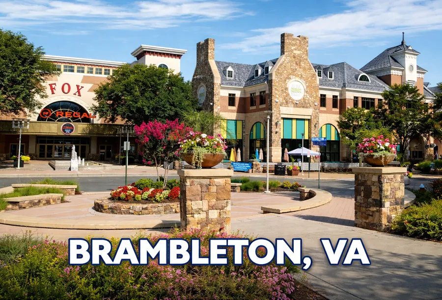 Brambleton neighborhood home with an EV charger