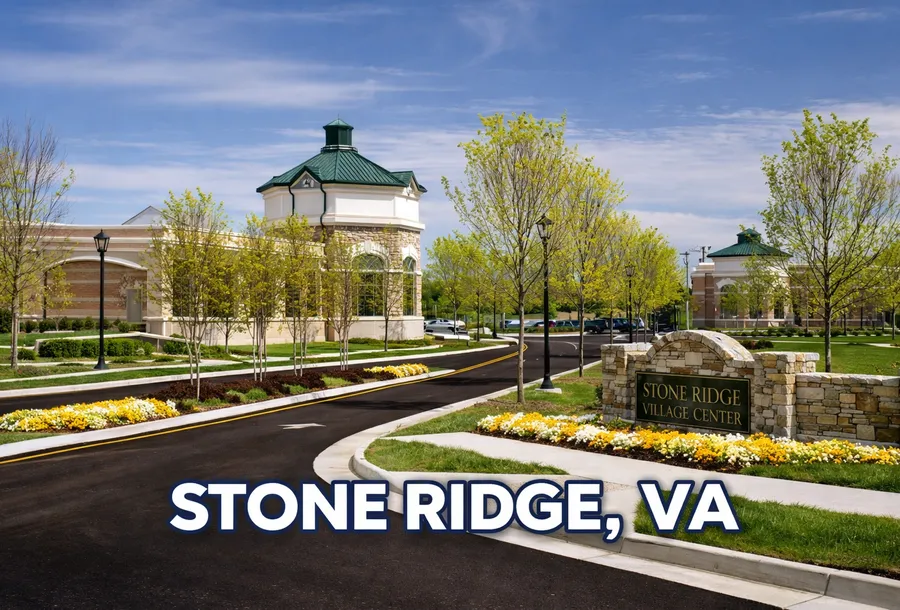 Stone Ridge neighborhood home with residential EV charging near Reston, Virginia